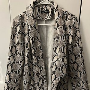 Snake print blazer!